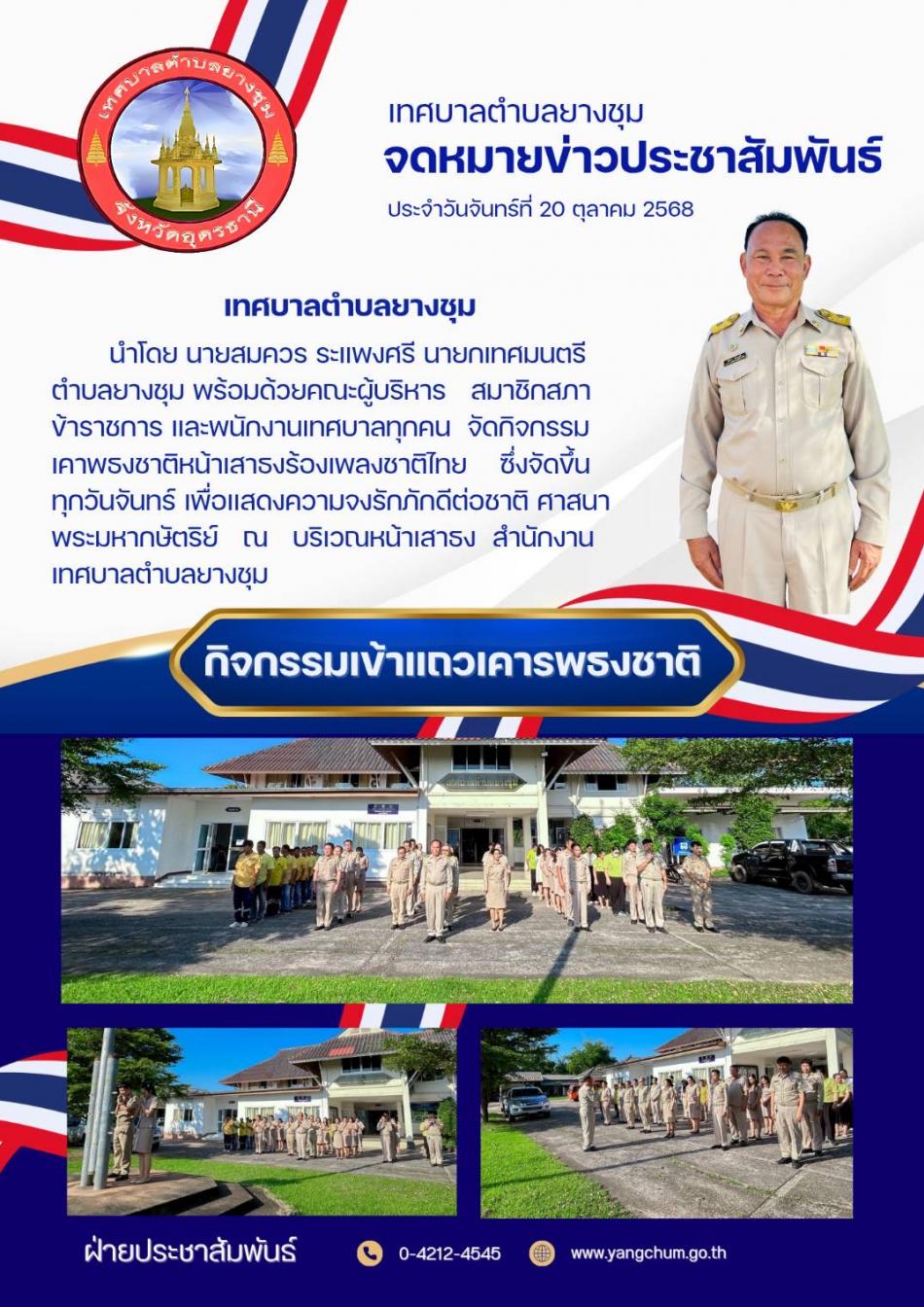 จดหมายข่าว ประจำวันที่ 20 ตุลาคม 2568