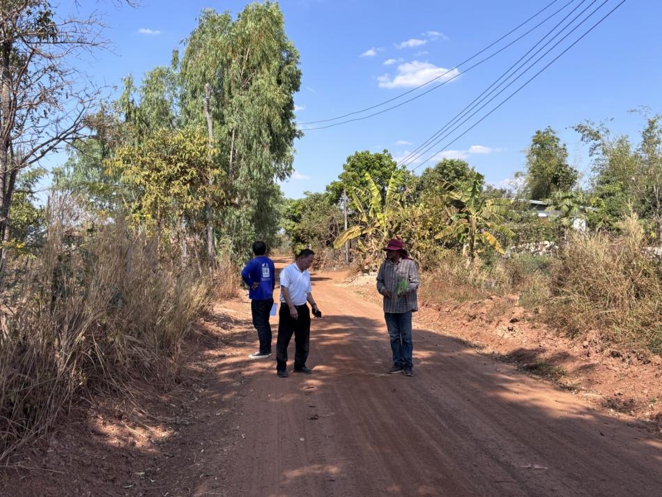 วันที่ 5 กุมภาพันธ์ 2569 นายสมควร ระเเพงศรี นายกเทศมนตรีตำบลยางชุม ได้มอบให้  นายกฤตธนา หงษ์วงศ์ ผู้อำนวยการกองช่าง  พาผู้ประกอบการ  ไปชี้จุดที่ตั้ง โครงการก่อสร้าง  ถนน คสล.  สายวัดป่าดอนน้อยตาม โครงการ จ่ายขาดเงินสะสมงบประมาณ  ปี พ.ศ .2569 