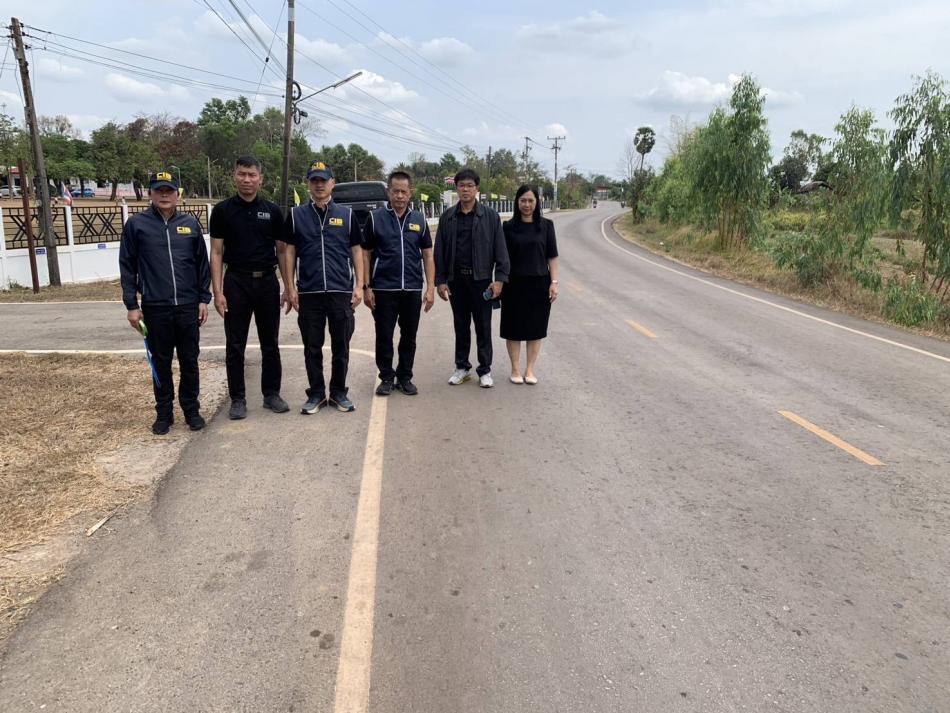 วันที่ 25 กุมภาพันธ์ 2569  นางสุดาภรณ์ ศรีหิรัญ รองปลัดเทศบาลตำบลยางชุม พร้อมด้วย นายสมยศ รักษาพล หัวหน้าสำนักปลัดเทศบาล และนายภานุกร ดีบุรี เจ้าพนักงานธุรการฯ นำคณะกองกำกับการ  3 กองบังคับการป้องกันปราบปรามการทุจริตและประพฤติมิชอบ กองบัญชาการตำรวจสอบสวนกลางฯ ลงตรวจสอบถนนสายบ้านถิ่น ตำบลเชียงเพ็ง – บ้านโพธิ์  ตำบลปะโค  อำเภอกุดจับ จังหวัดอุดรธานี