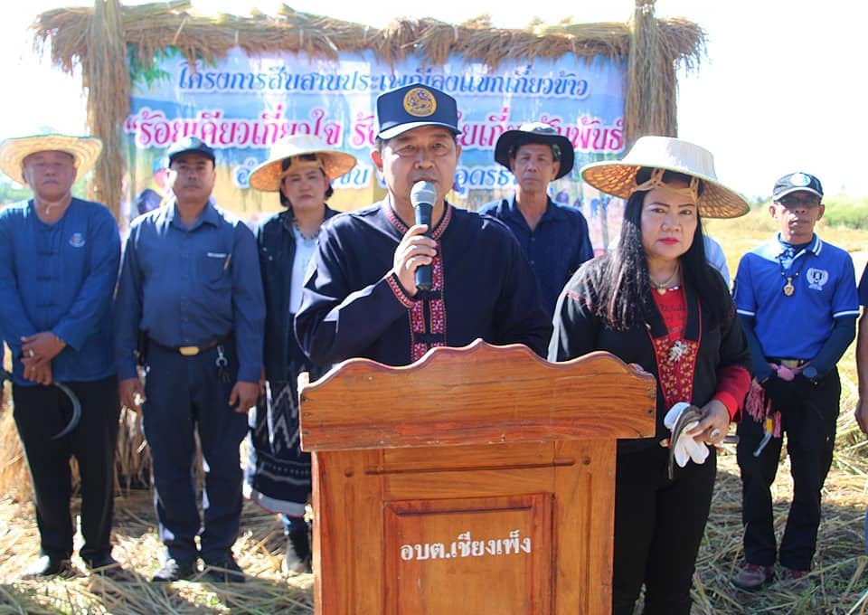 โครงการสืบสานประเพณีลงแขกเกี่ยวข้าว